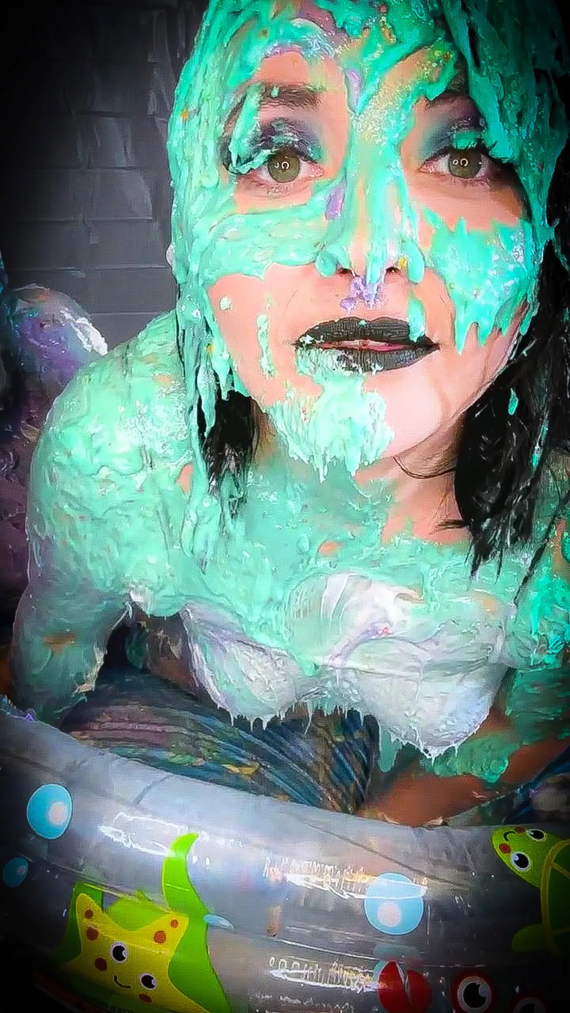 Sneak peek from my newest Messy session - First messy pegging while covered in cake batter 💦 posted by MissNoireNFToy