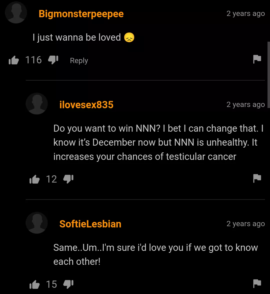 SoftieLesbian is attracted to Bigmonsterpeepee. posted by KunalSingh1999