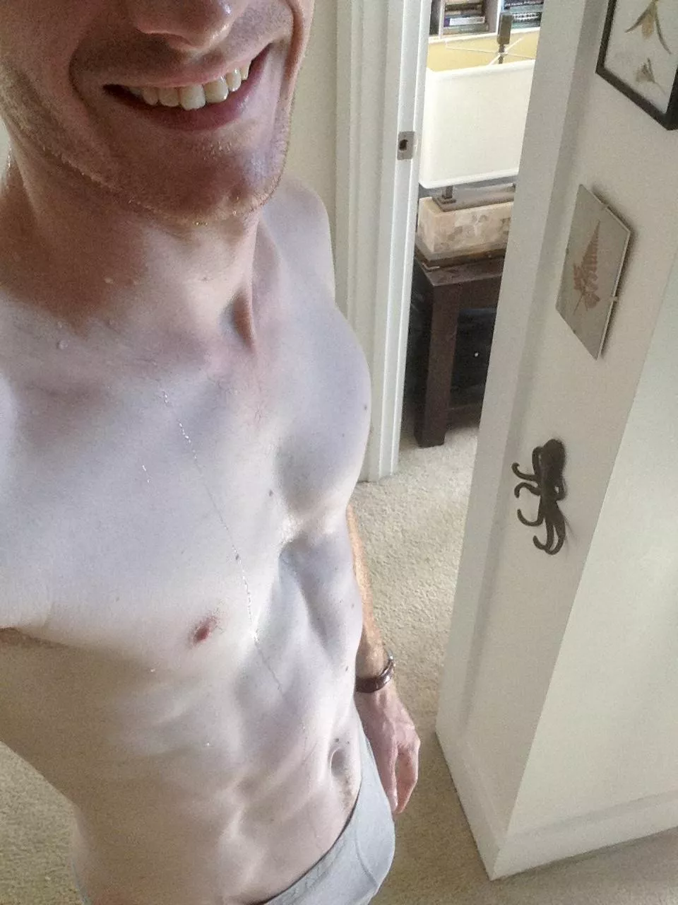 Sweaty workout s[m]ile posted by TARDIScopilot