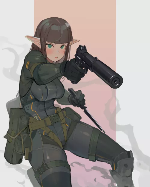 Tactical Elf Action (Polilla) [Original] by llamanatee