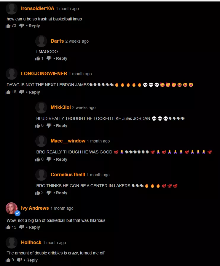 They didn't get to this point in their career based on their basketball skills posted by GoldenGoose92