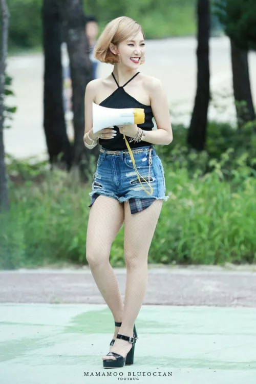 Adorable Sweetie In Cutoff Denim Jeans Shorts by paulapax