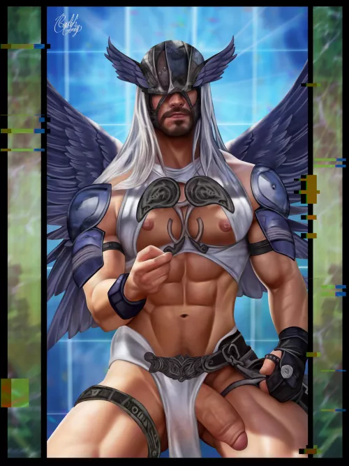 (Digimon) Angewoman/ Genderbend by GayNSFWErosTarotArt