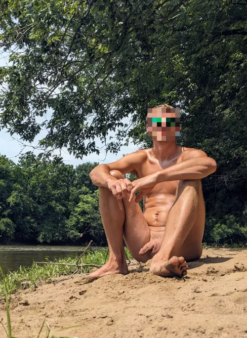 Found a nice sandy beach on the river! by ExploreNaked