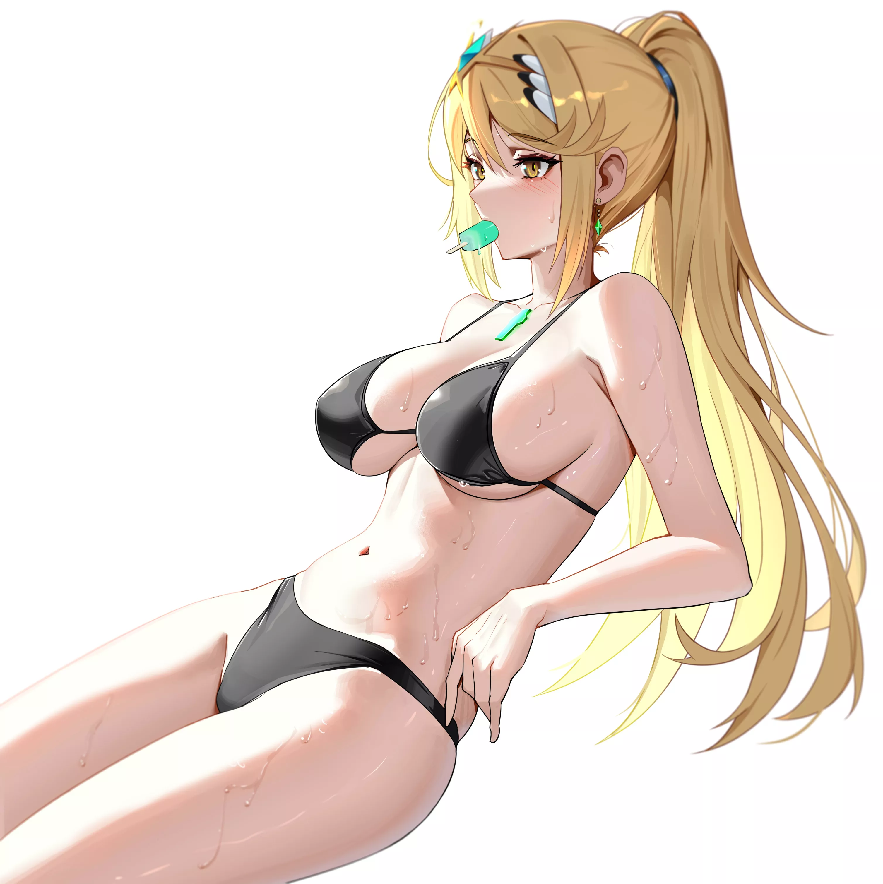Mythra enjoying a popsicle [Xenoblade 2] posted by x54dc5zx8