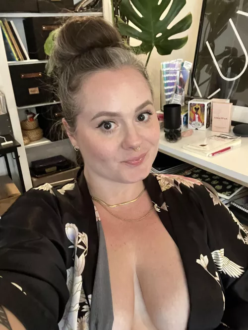 You stop by for a neighborly chat and find me like this. Want to see more? by BillieBloom