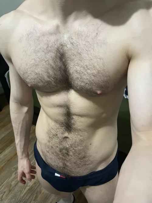 Wanna try feeling these pecs? 😅 by deoctubre