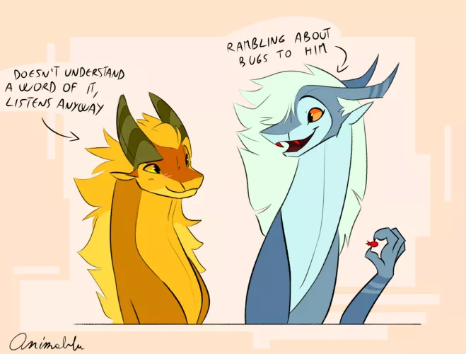 When they infodump - art by me by animablu