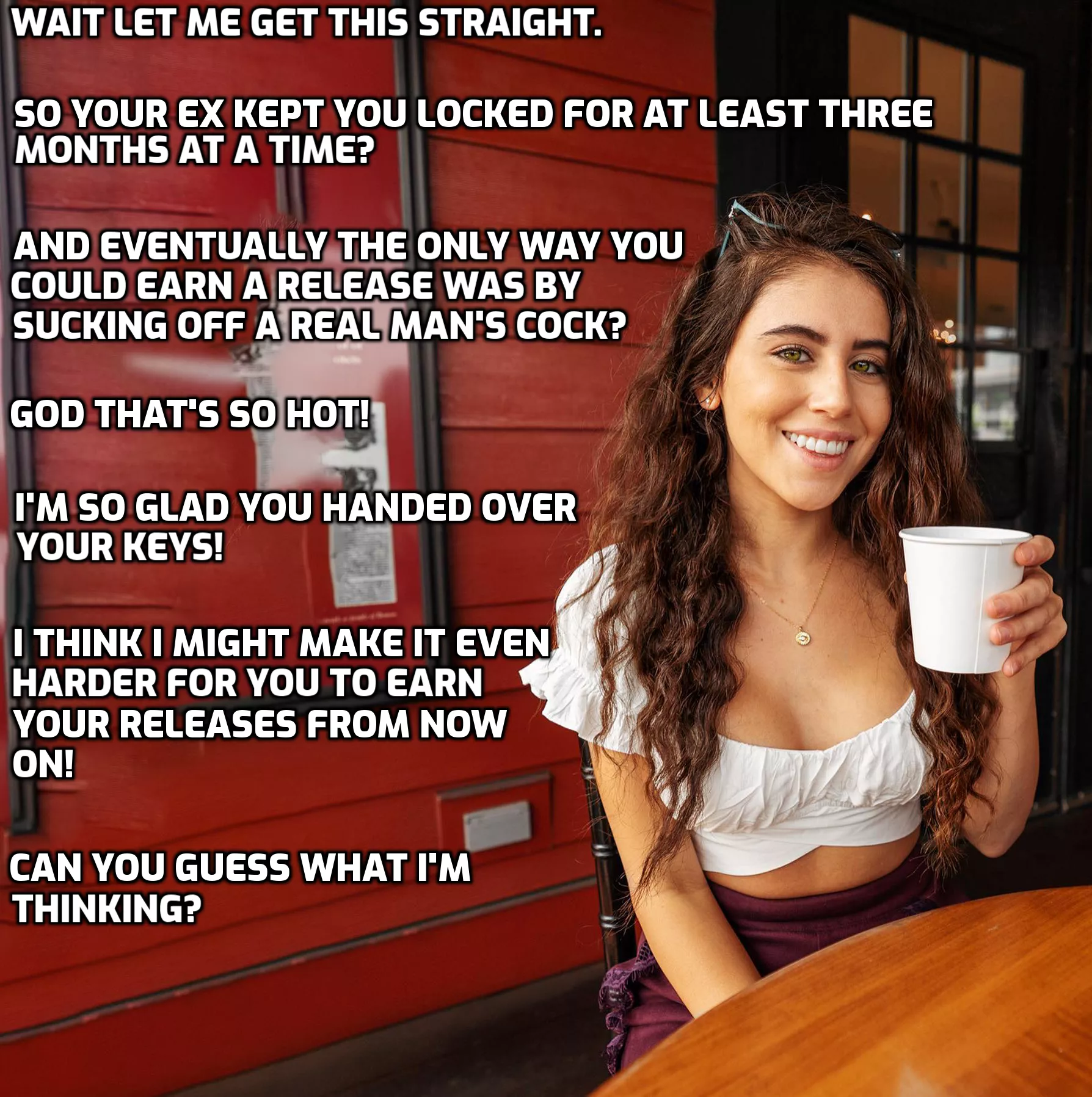 Your new keyholder has some evil ideas. posted by nubsimp