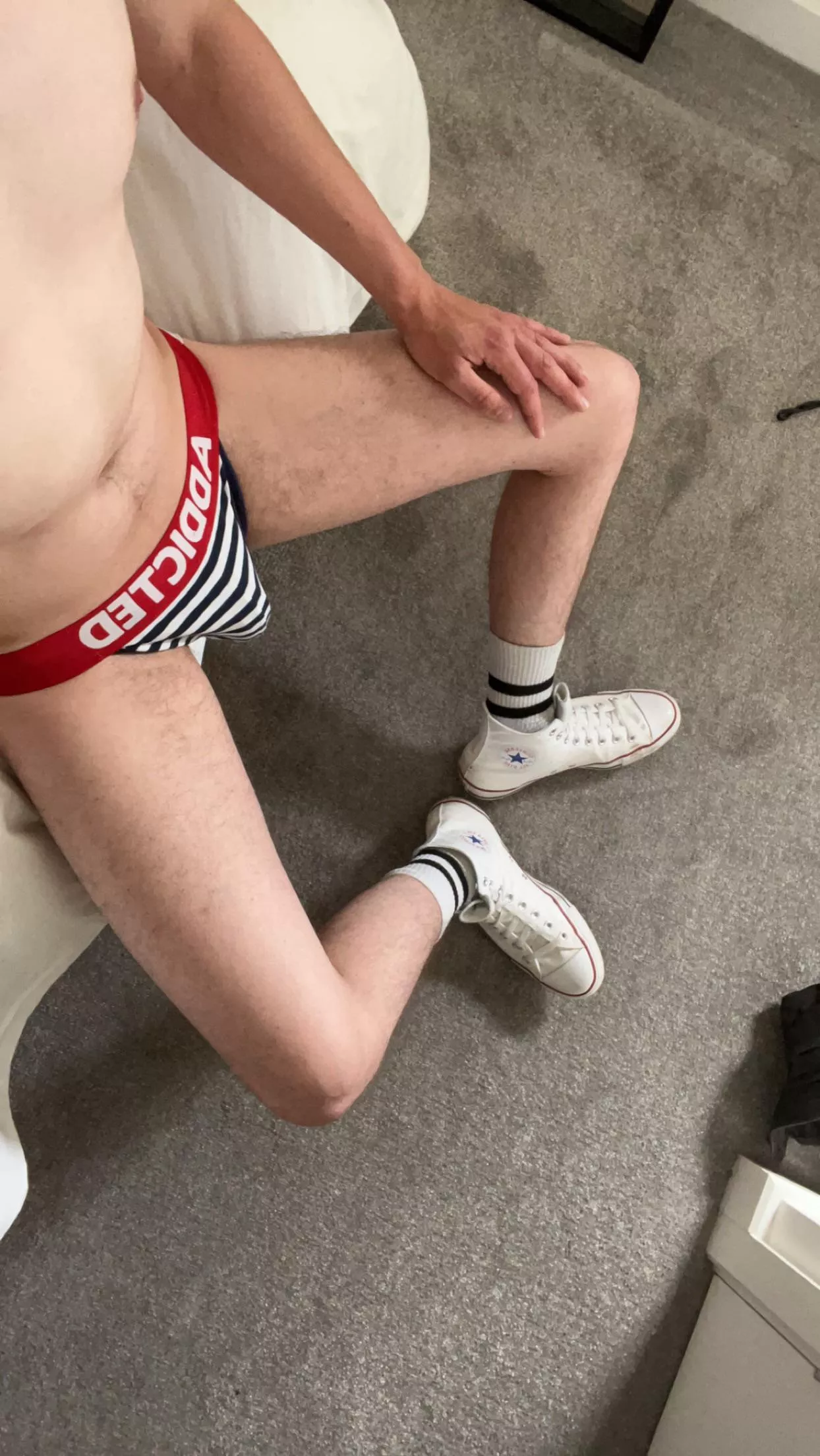 I’m feeling the jockstrap bulge and Converse look posted by THu997