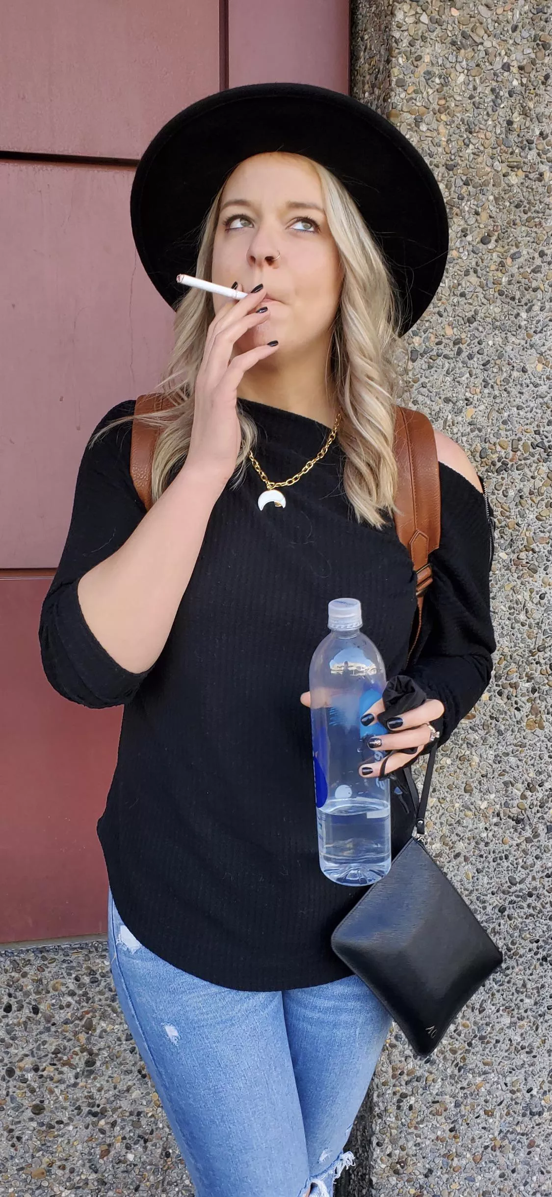 One last cigarette outside of the airport before hopping on a flight to start this weekend. Mini-vacation!!! TGIF babe! posted by ChloeOmega