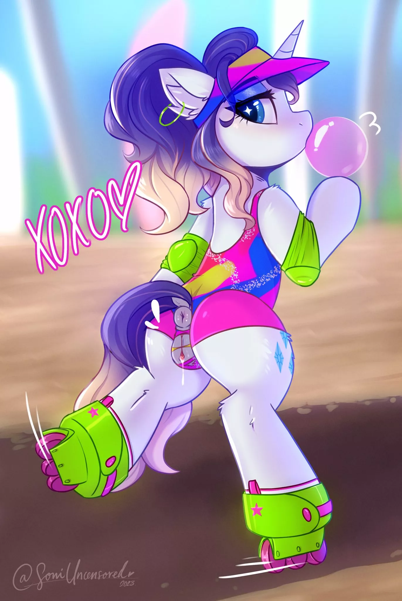 Rarity always on fashion (Art by me) posted by SoniUncensored