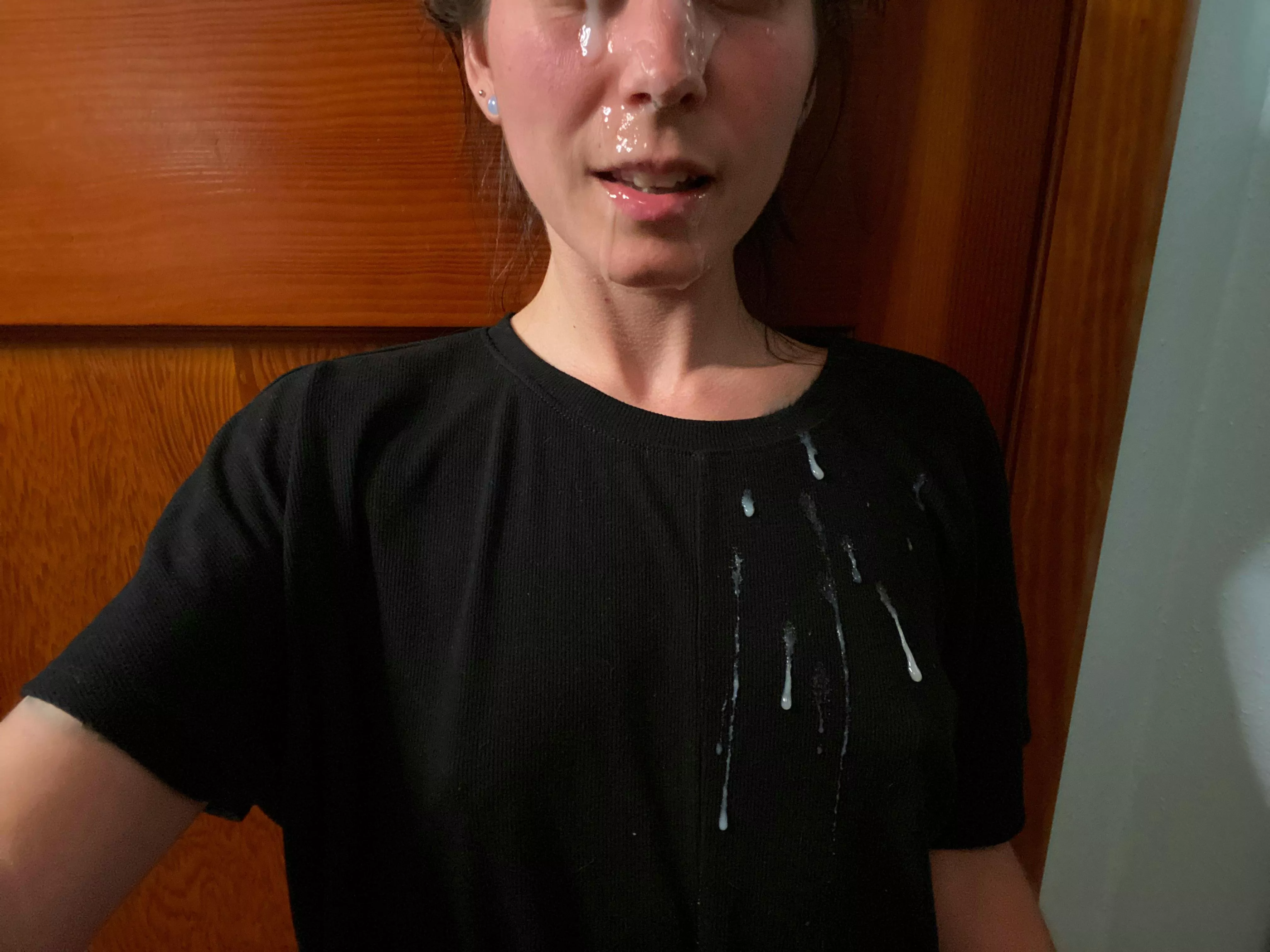 Cum against black tops always looks good posted by ctsharing