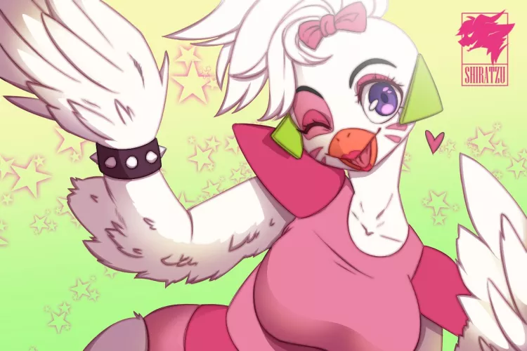 Chica! Art by me @Shiratzu_ by Shiratzu_