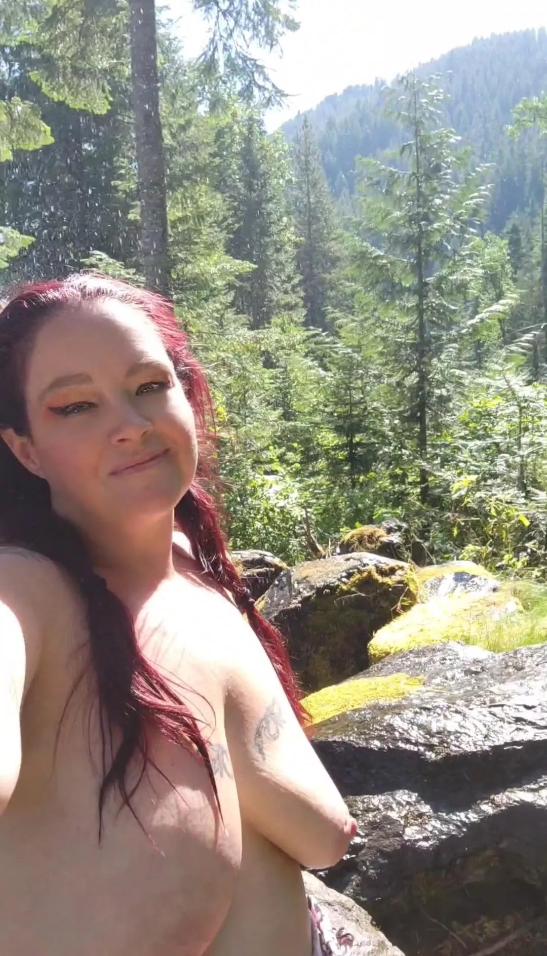 Ever see some water and just ..... must stop and strip down. posted by Alpha420queen