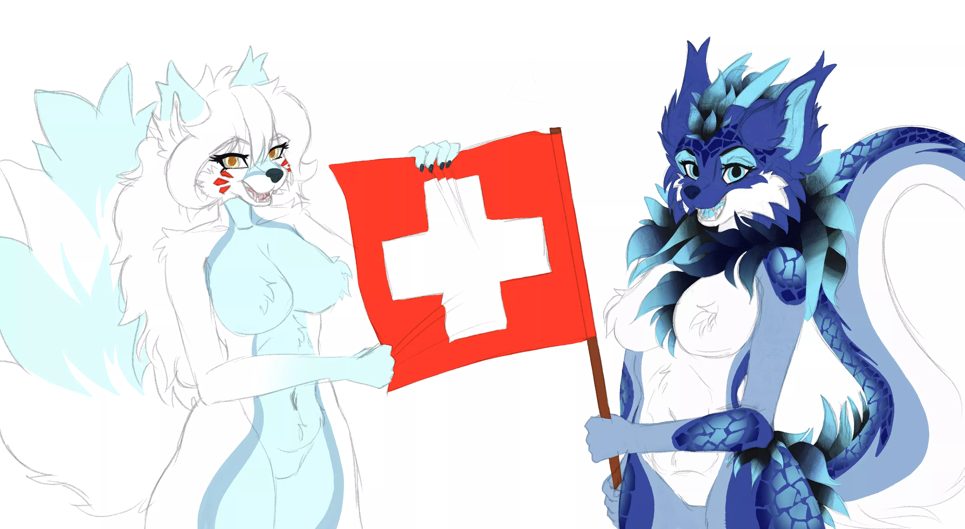 Happy 1st of August to all swiss floofs! :3 (Made by me, Froof) posted by FroofyFroof