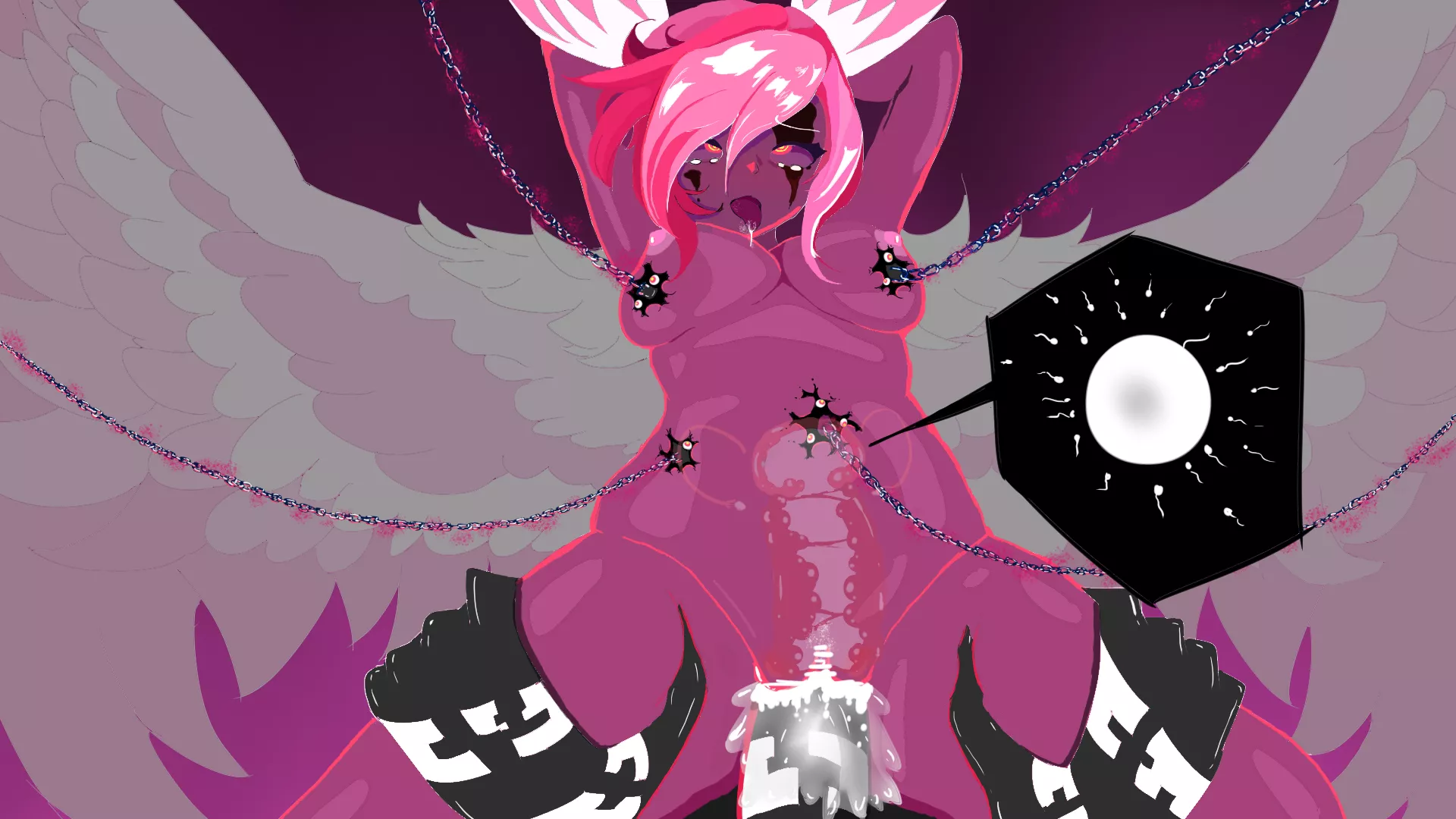 Magical girl turned into demon. posted by corruptionmgcm