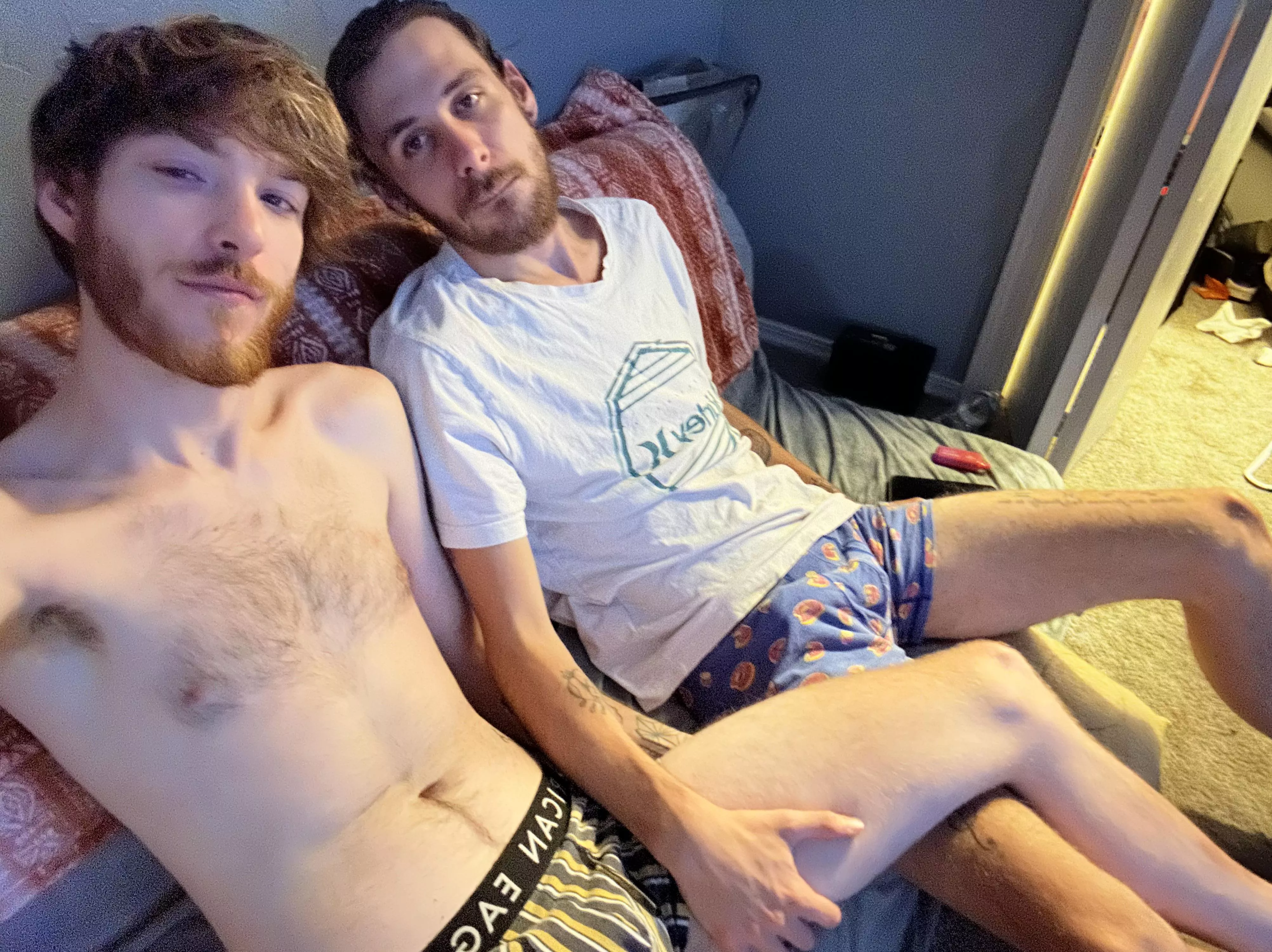 Me and the roommate been drinking 😈 posted by Far_Ocelot8118