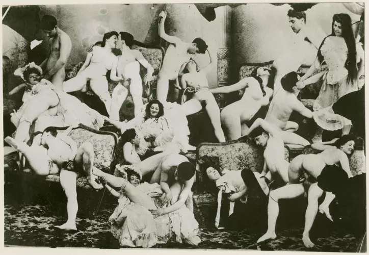 Montage of men and women engaged in sexual activity, unknown photographer (ca. 1895–1900) by aloiszirconia