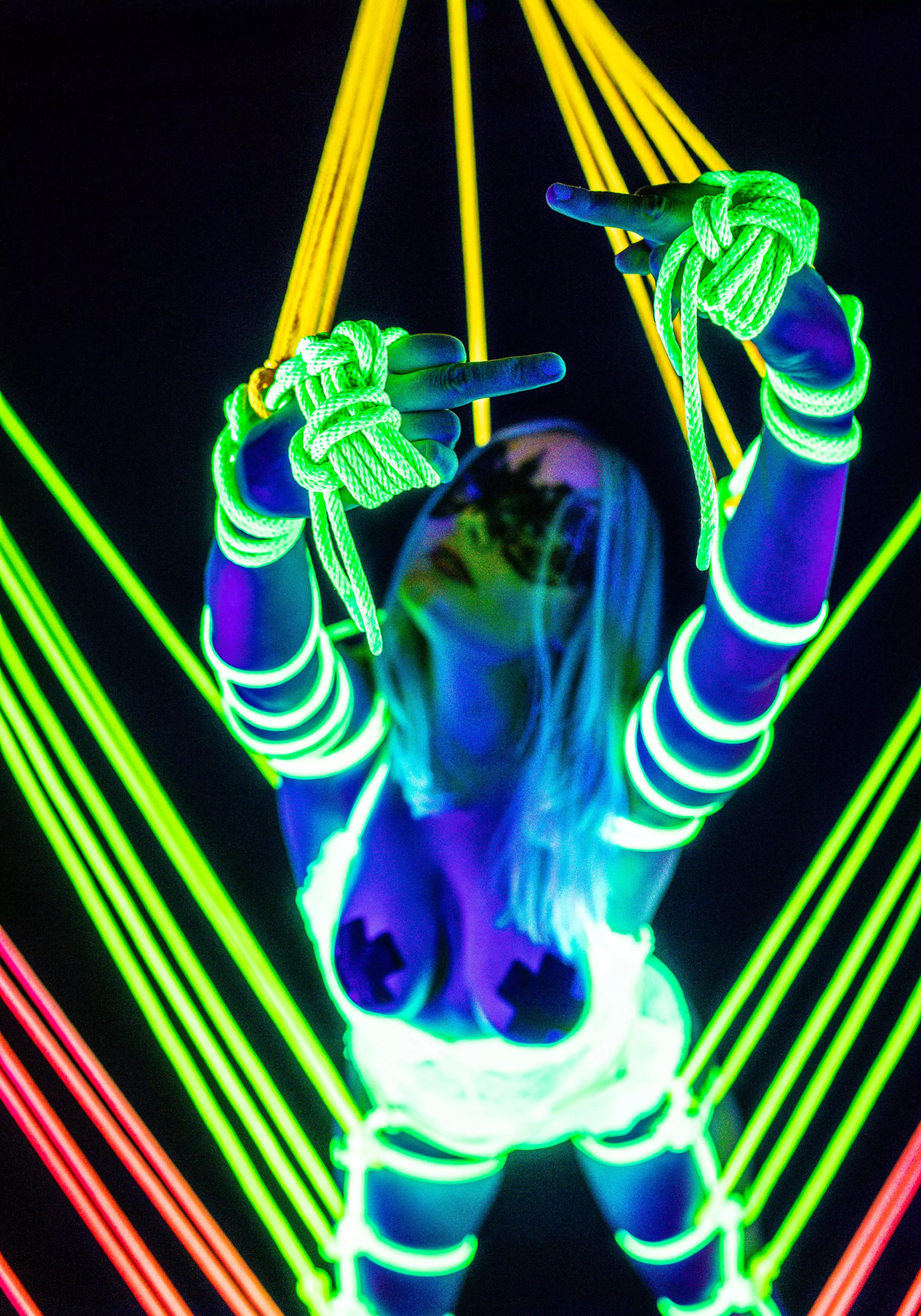 More Blacklight Rope posted by RtsyVisuals