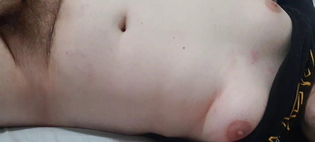 who wants to play with my small boobies? posted by stress-xxx