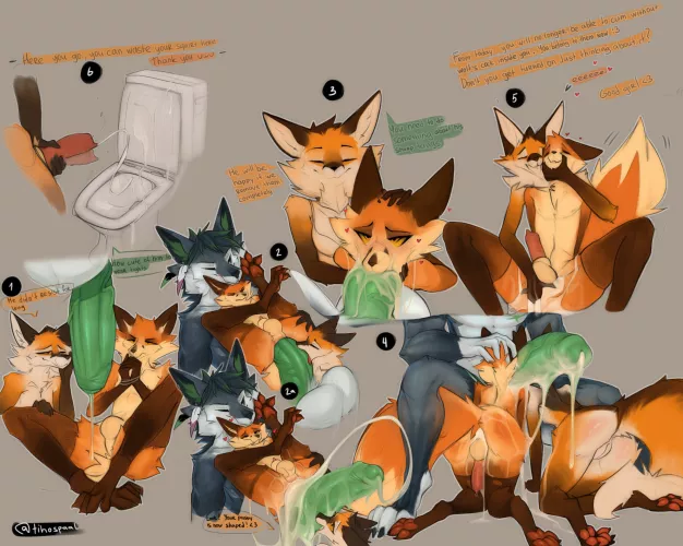 A wolf and his foxes (Tihospaal) by FoxBussy