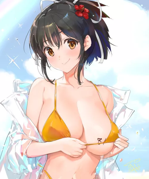 Asuka’s snug bikini (Yaegashi Nan) [Senran Kagura] by MillionHypotheses