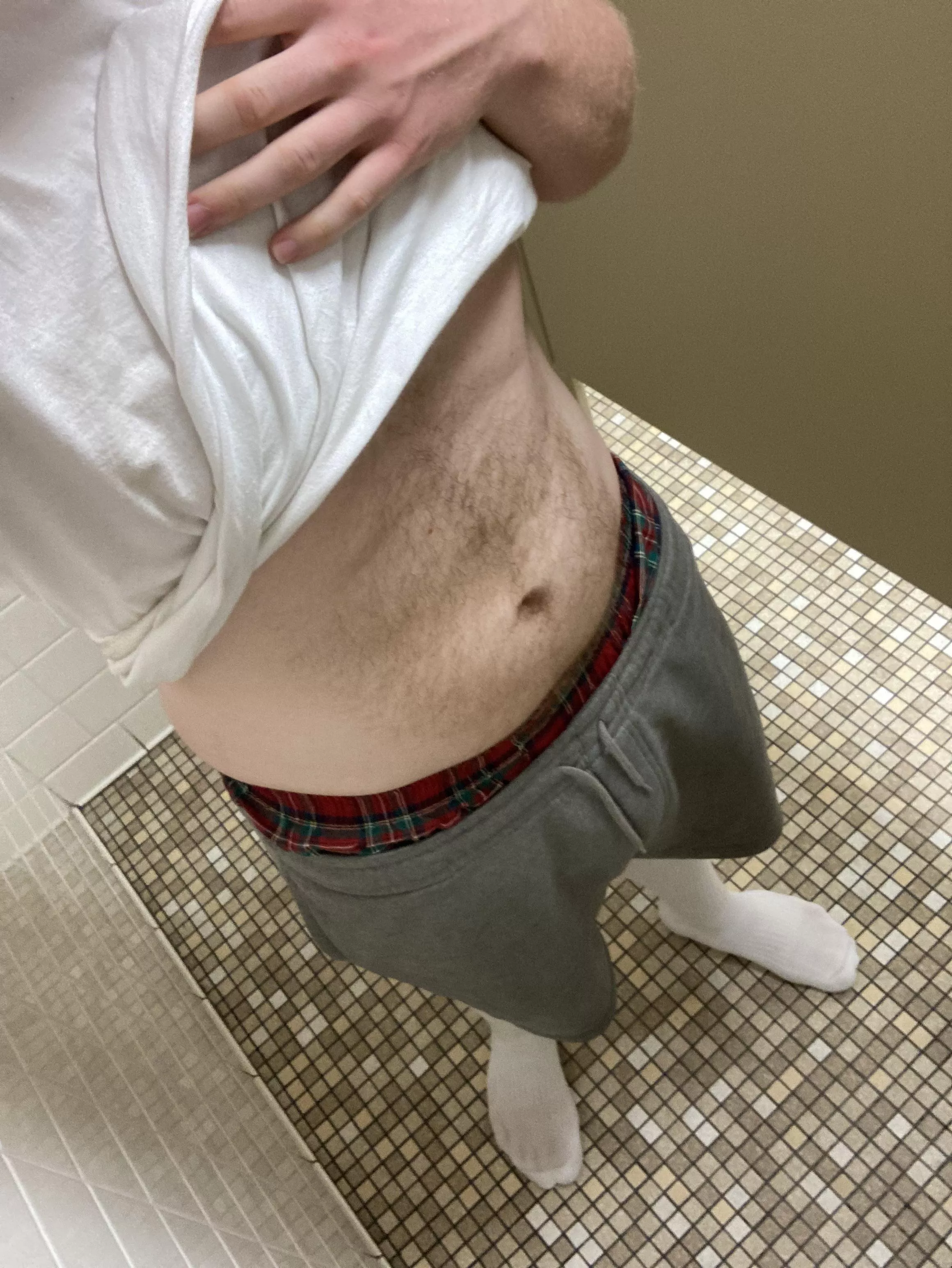 Boxers peeking out posted by TheBoxersDude