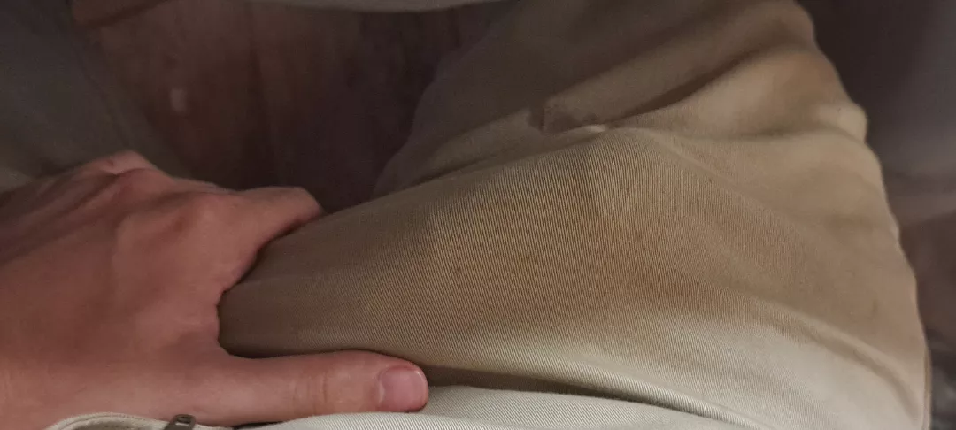 Holding it in till after work posted by Andelroze