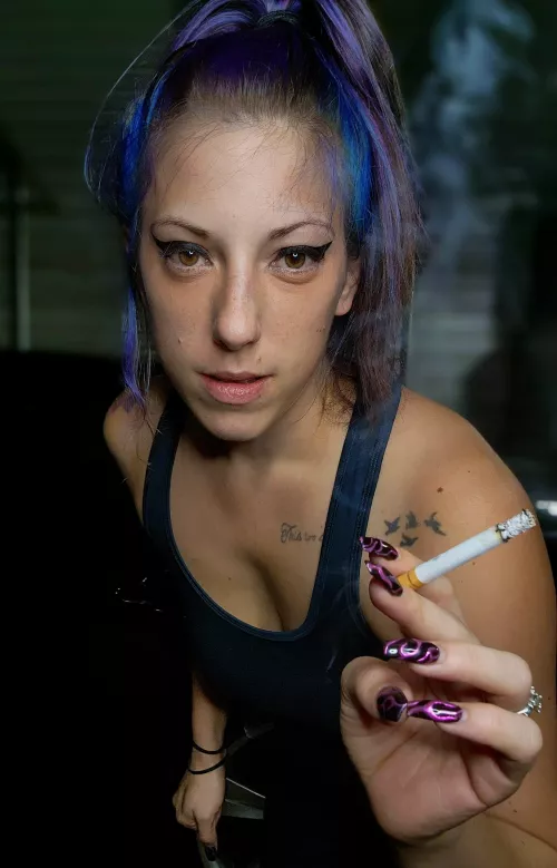 Nothing like a nice long drag to start the night by Buttercupbeautyy