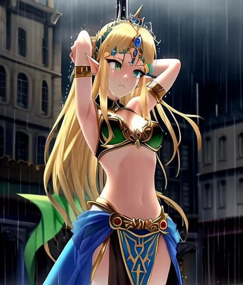 Princess Zelda, a public slave for all to see (made using sexy.ai) by Adaptive_Succubus69