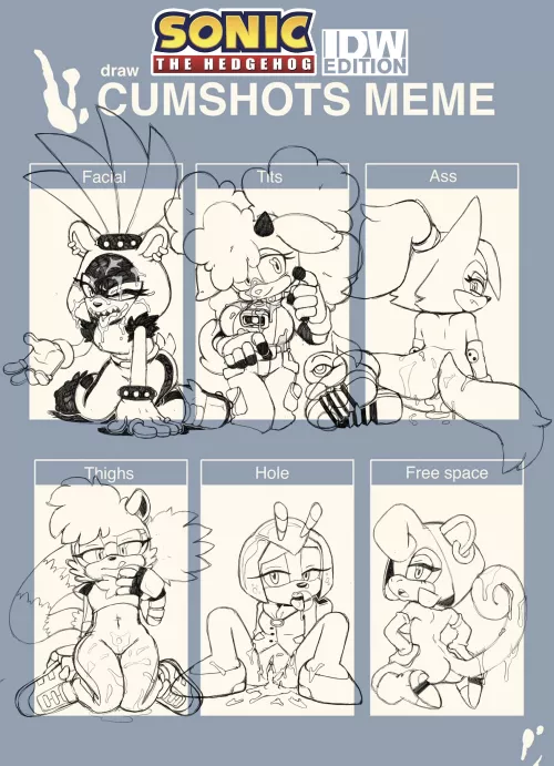 Sonic IDW Comic characters Cumshots.(@NsfwRuffian / RuffianNSFW) by footlettuceburger360