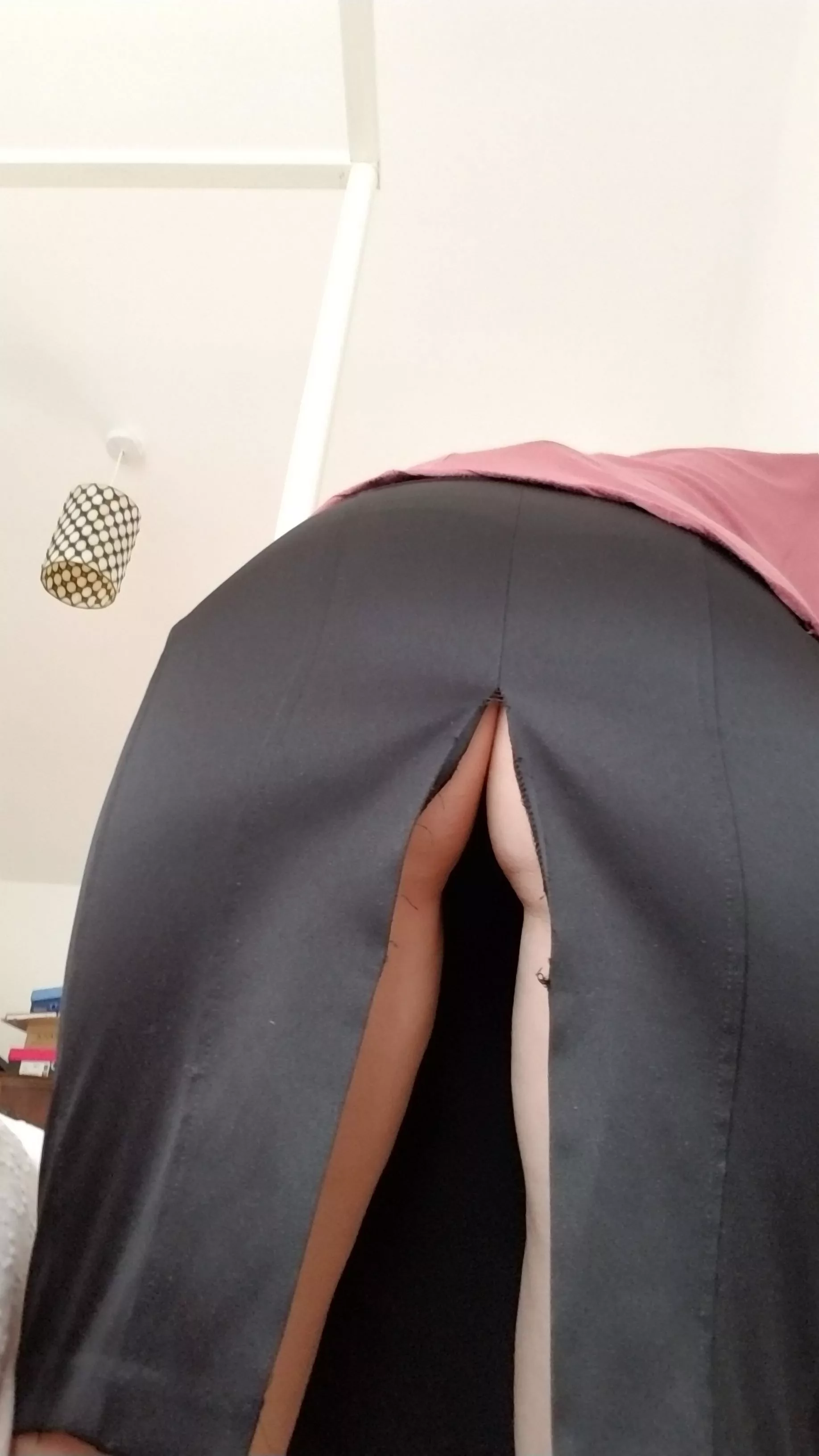 Split her skirt at work. posted by Chiddy_B