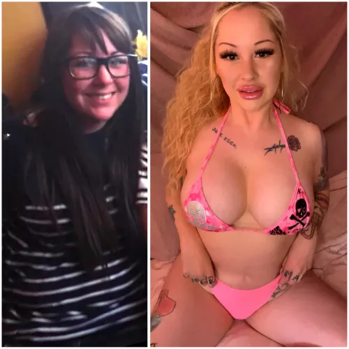 Who wants to play spot the difference? I owe everything to bimbofication. 🩷 by laylabimbo