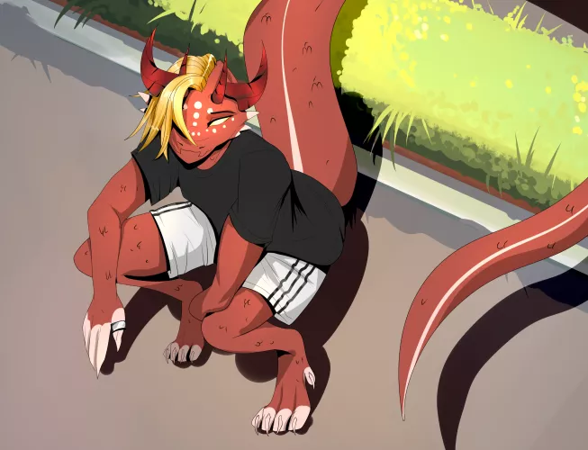 Another Dragon boy art by me (catcake5) by LarryMur