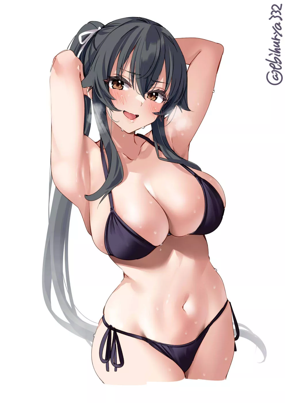 Black bikini Yahagi [Kantai Collection] posted by x54dc5zx8