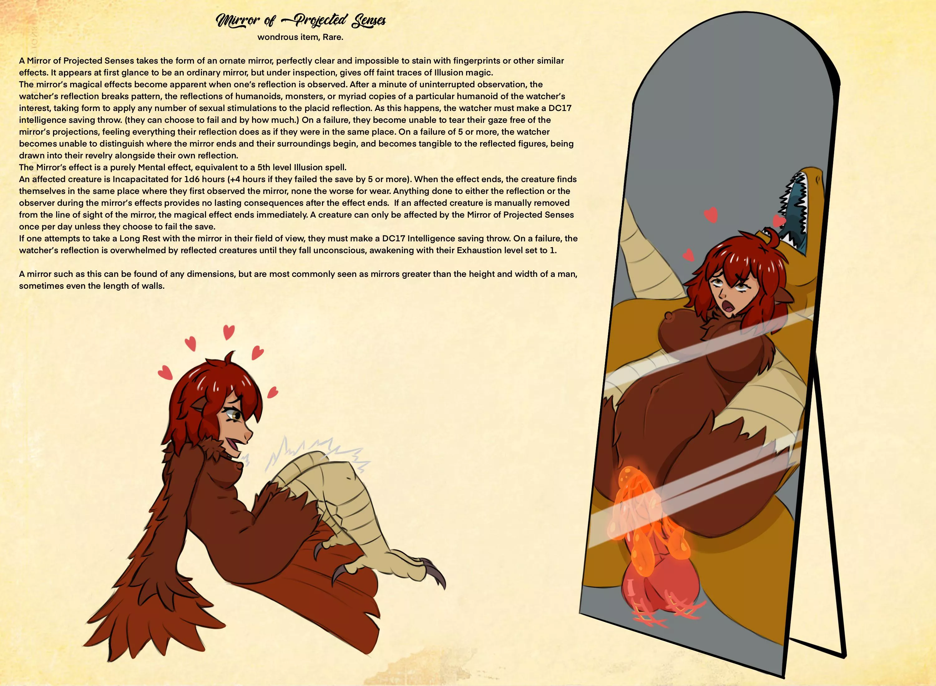 Drew my Harpy Bard enjoying the effects of a magical artifact! posted by AncestralAltAccount