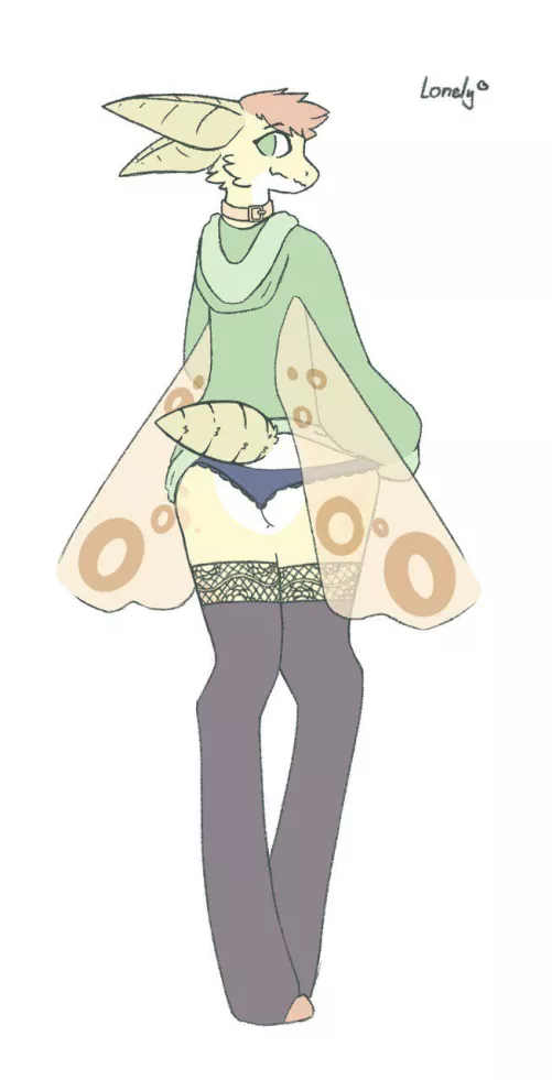 Hes a little shy (My OC Drawn by LonelyDrawsNSFW On Twitter) by LollaFloof