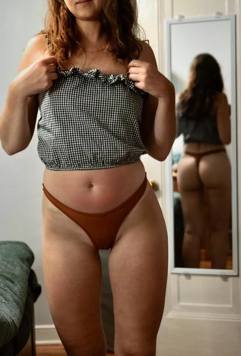 standing mirror [f]or both angles! posted by notabadpoppy
