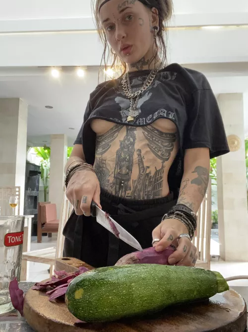 Would you want me to cook for you like this? by thespottyhumility