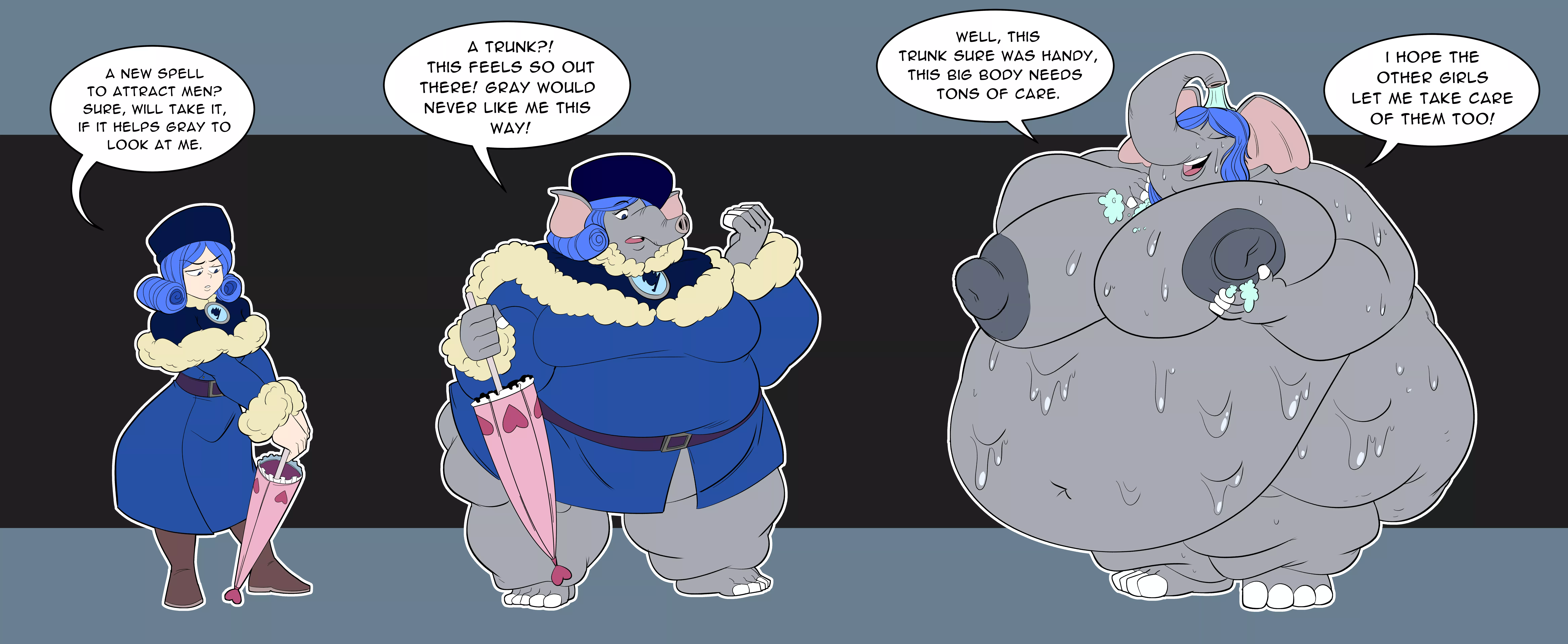 Elephant Juvia by Inks-Kinks posted by wysjm