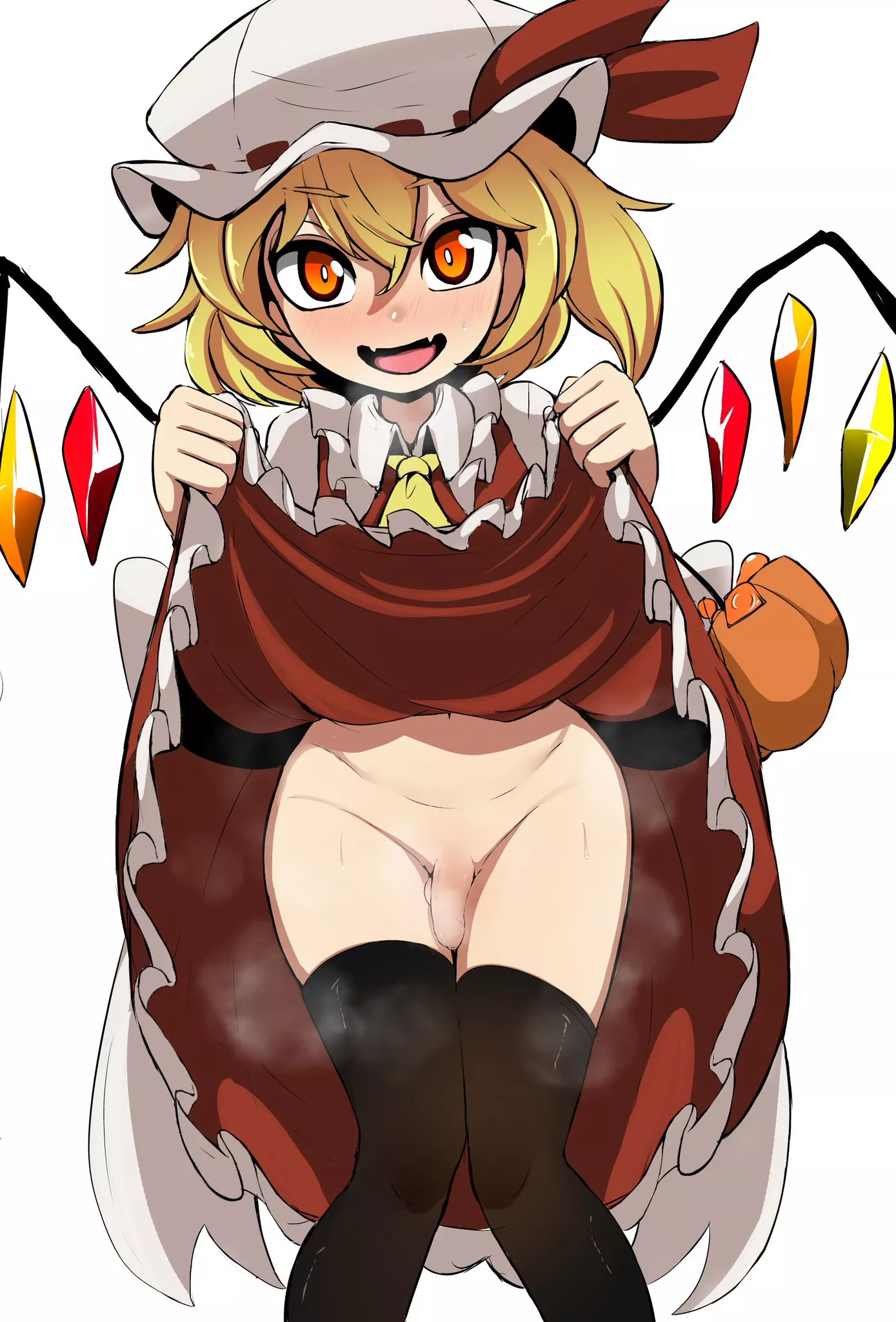 Flandre giving you a peak (EpicArmageddon) [Touhou Project] posted by DoctorHeliolisk
