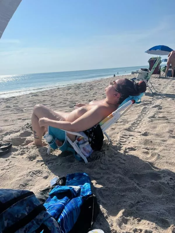 I love getting my tan on at Playalinda posted by Wildorchid0702