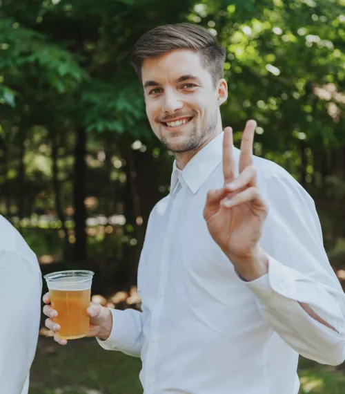 I’m always determined to be the most goofy wedding guest by jppx23