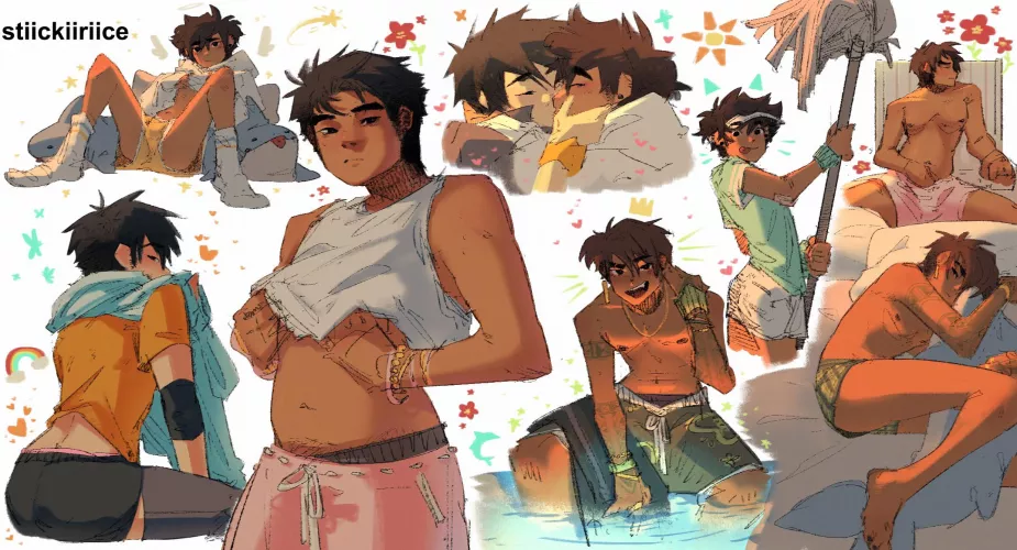 boi doodles [original art] by stiickiiriice