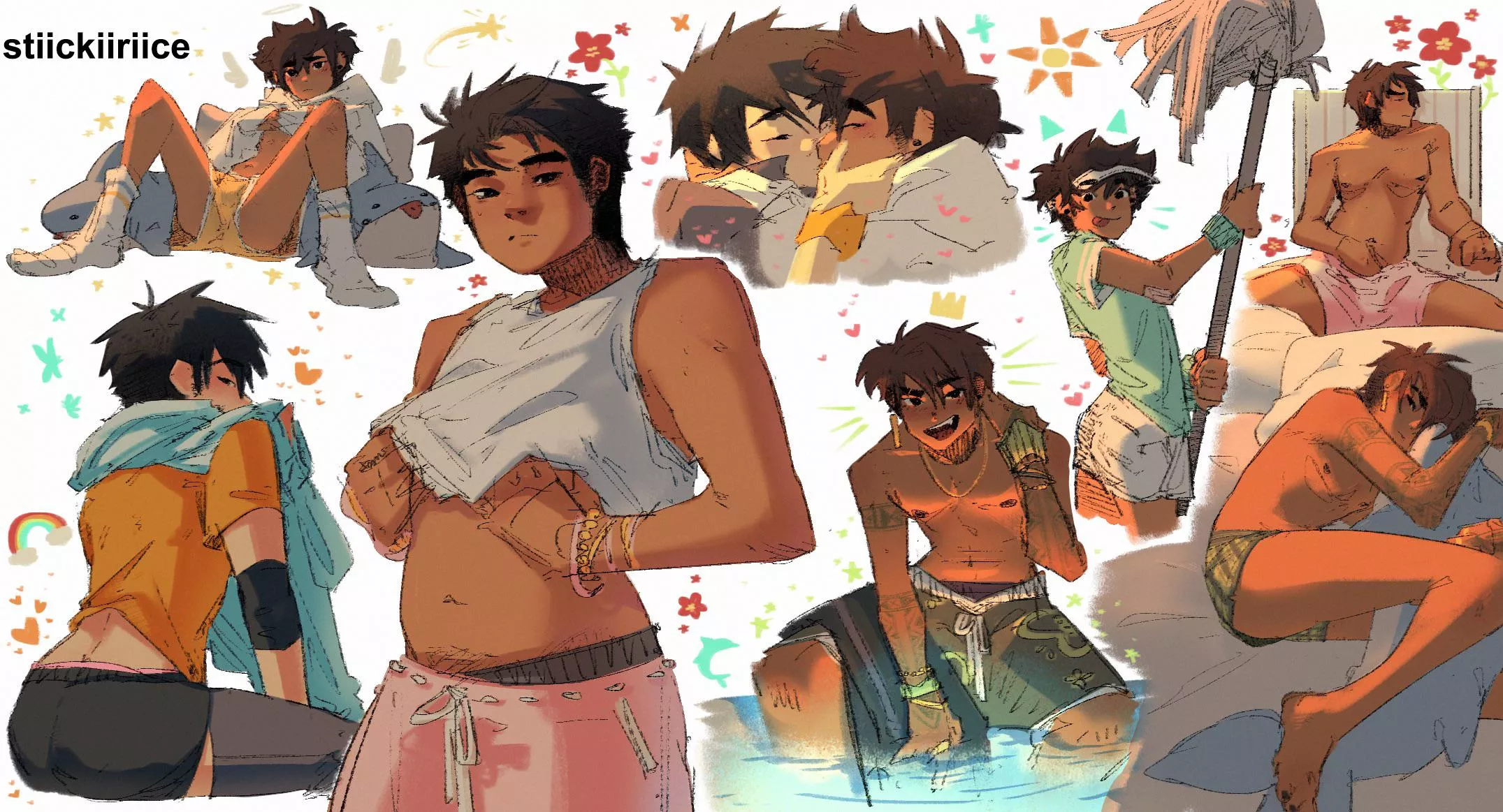 boi doodles [original art] posted by stiickiiriice