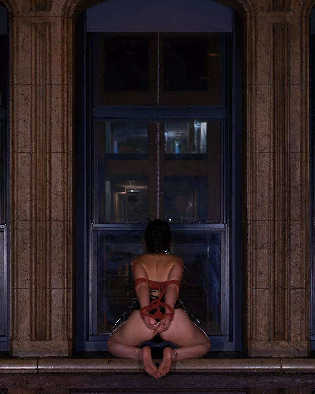 Bound and showing off. posted by Swinger_NWB_Chi