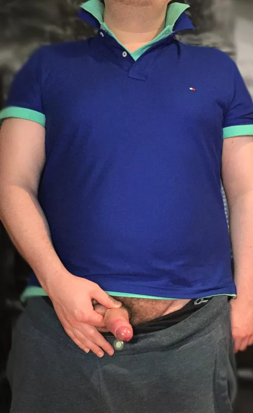 Chubby Chavy Frat Boy in his Popped collars. Waiting for some action hehe. by BoyChubtastic