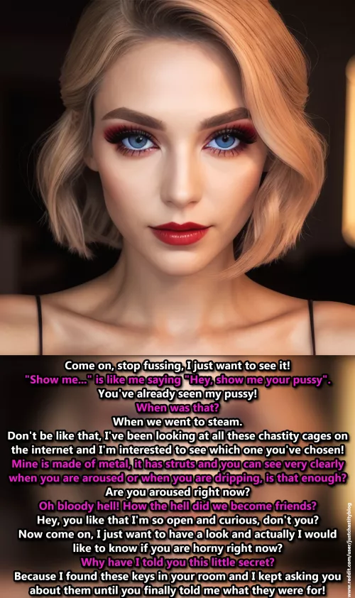 Everyone knows those friends that won't stop until they know it all! by justchastityblog