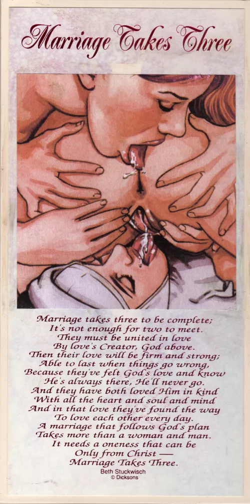 Marriage Takes Three- erotic art collage by me- click to see full image by BrantBanker